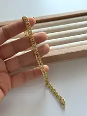 14K Xuping Seri Yassı Halkalar Bileklik 2