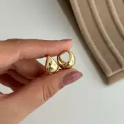 14K Altın Kaplama Yıldızlı Minimal Bomb Küpe 2