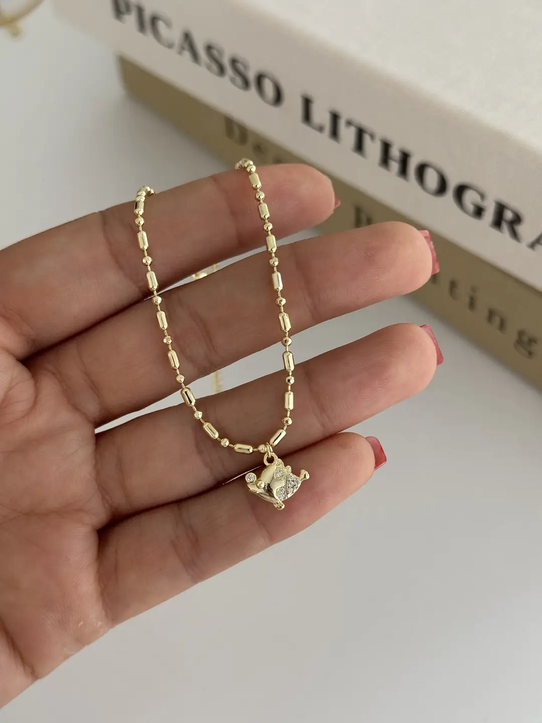 14K Altın Kaplama Balık Halhal
