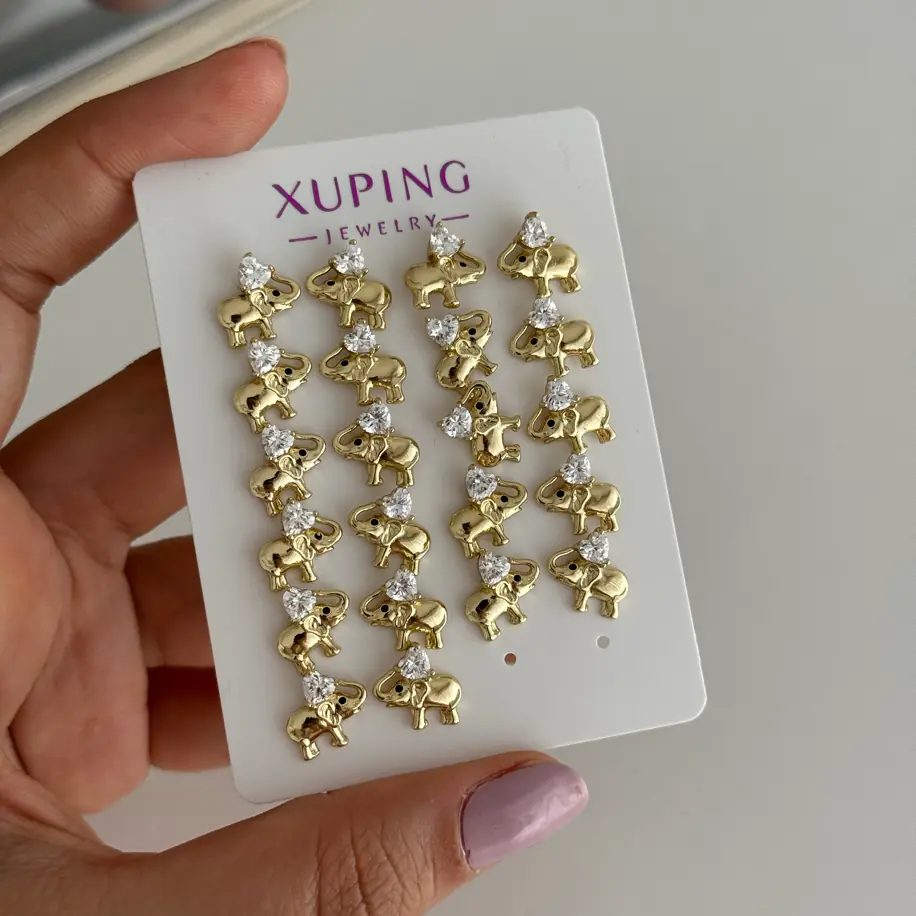 14K Xuping Seri Fil Küpe 1 Çift Fiyatı