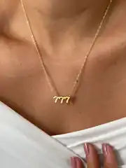 14K Altın Kaplama 777 Manifest Kolye 1