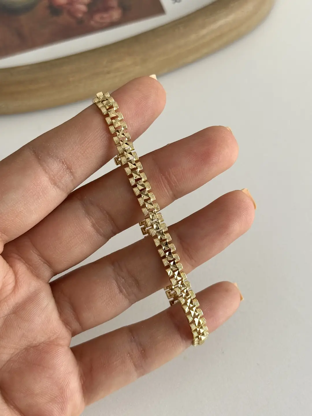 14K Altın Kaplama Bileklik