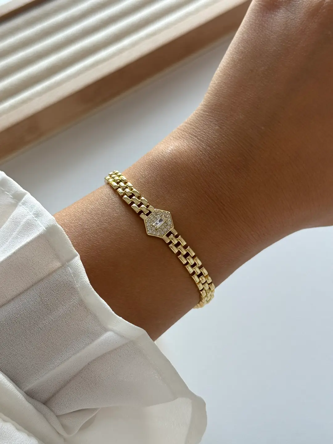 14k altın kaplama vintage bileklik 