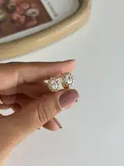 14K Xuping Seri Elmas Model Küpe 1