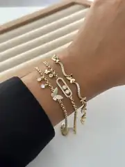 14K Xuping Seri Kelebekli  Su Yolu Bileklik 2
