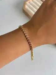14K Altın Kaplama V Bileklik 2