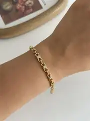 14K Altın Kaplama Sonsuzluk Bileklik 2