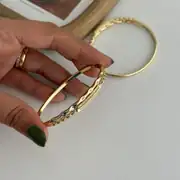 14K Xuping Seri Kelepçe Bileklik 60 Mm 2