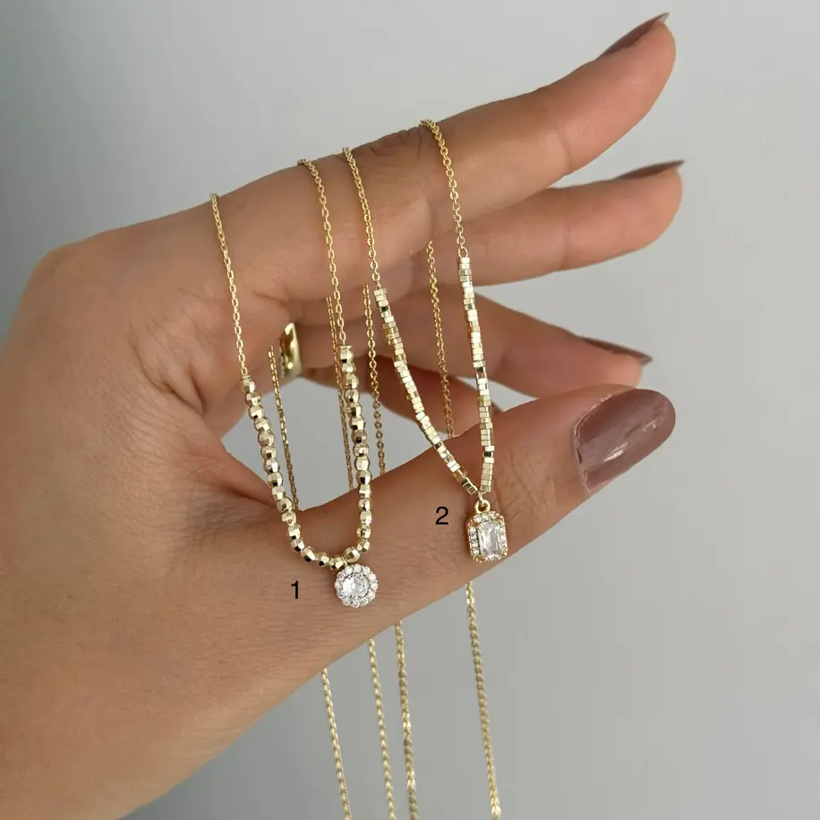 14K Özel Seri Minimal Kolye