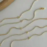 14K Özel Seri Minimal Harf Bileklik 1