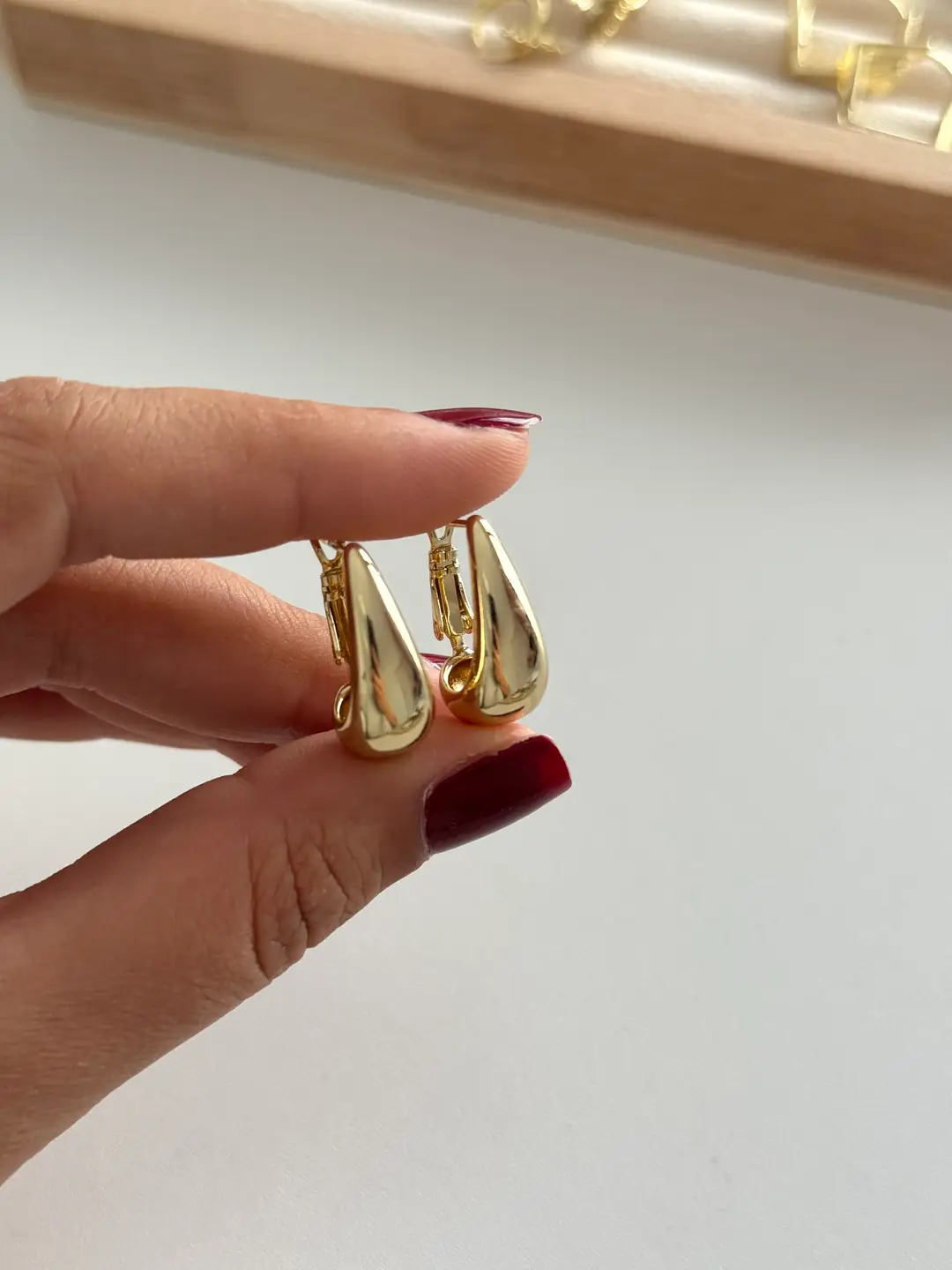 14k xuping seri damla küpe 