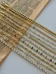 14k xuping seri sıvama taş bileklik  2