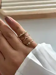 14k Xuping Seri Serçe Parmak Yüzüğü 2