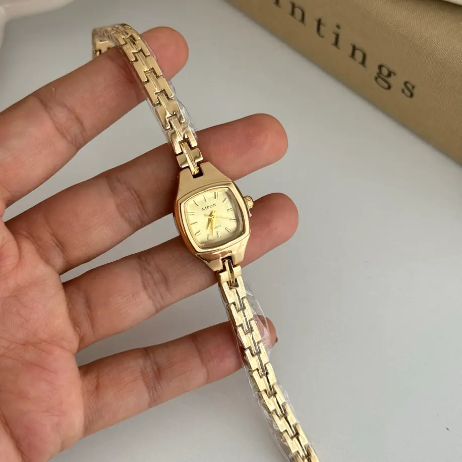 Soft Sarı Kadranlı Çelik Kordonlu Saat