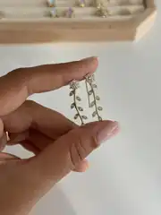 14K Xuping Seri Çiçek Küpe 2