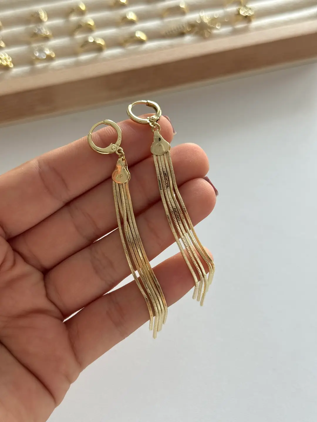 14K Xuping Seri Sallantılı Küpe 