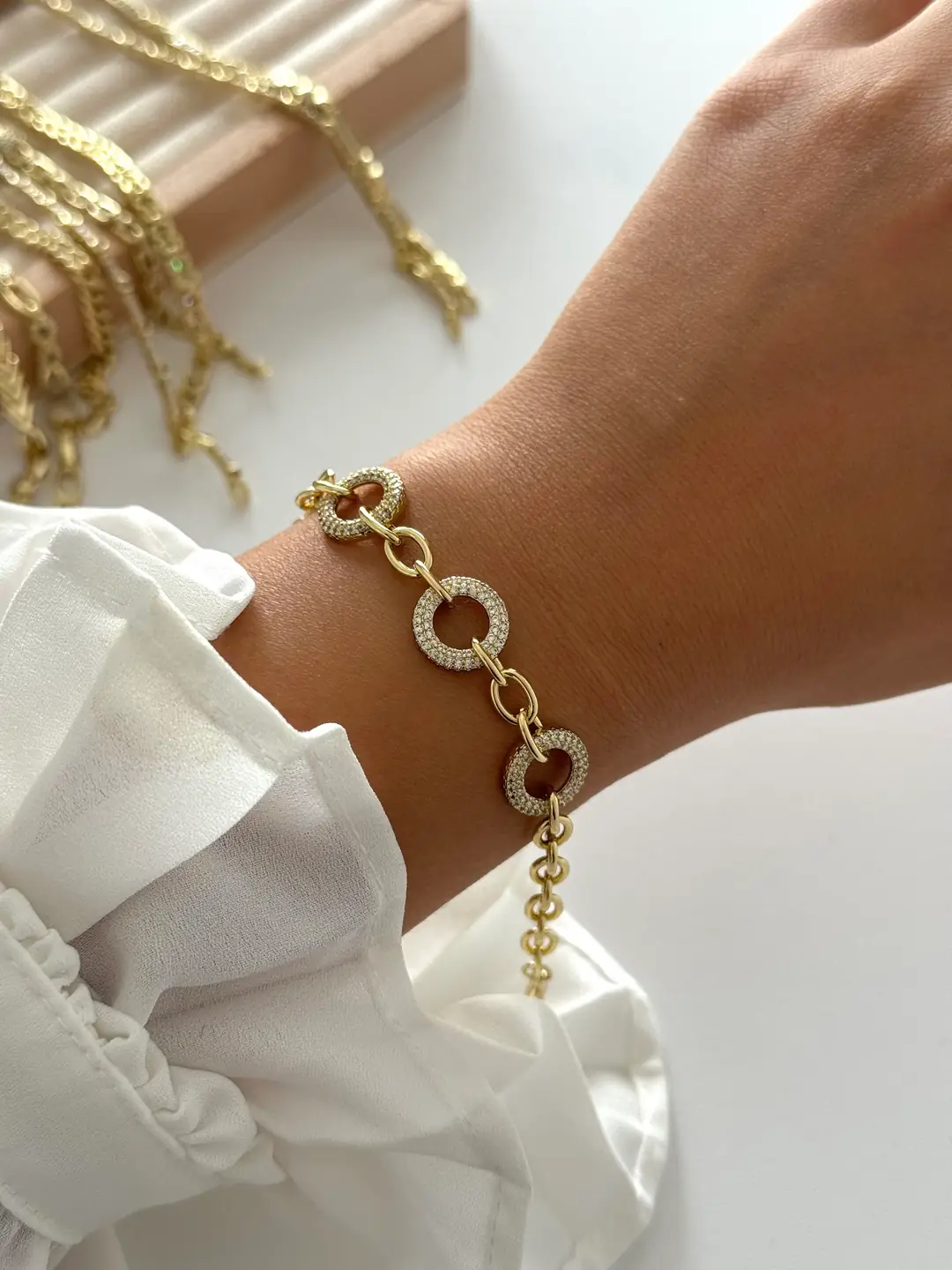 14K Xuping Seri Halkalar Bileklik