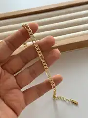 14k Altın Kaplama Figaro Bileklik  2
