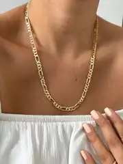 14K Xuping Seri Kalın Figaro Kolye 55 Cm 1