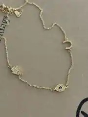 14K Altın Kaplama Şans Kolyesi-2 2