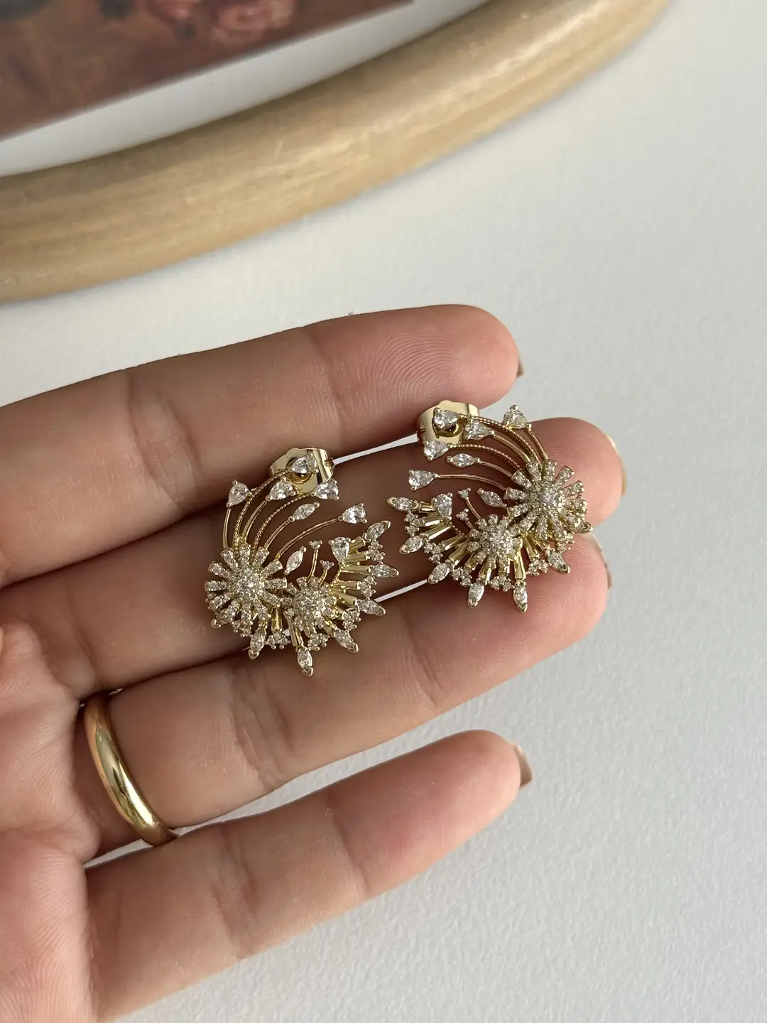 14K Xuping Seri Tasarım Küpe