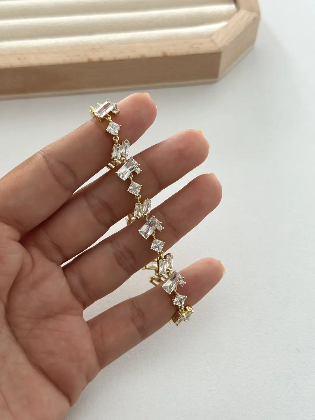 14K Xuping Seri Baget Su Yolu Bileklik