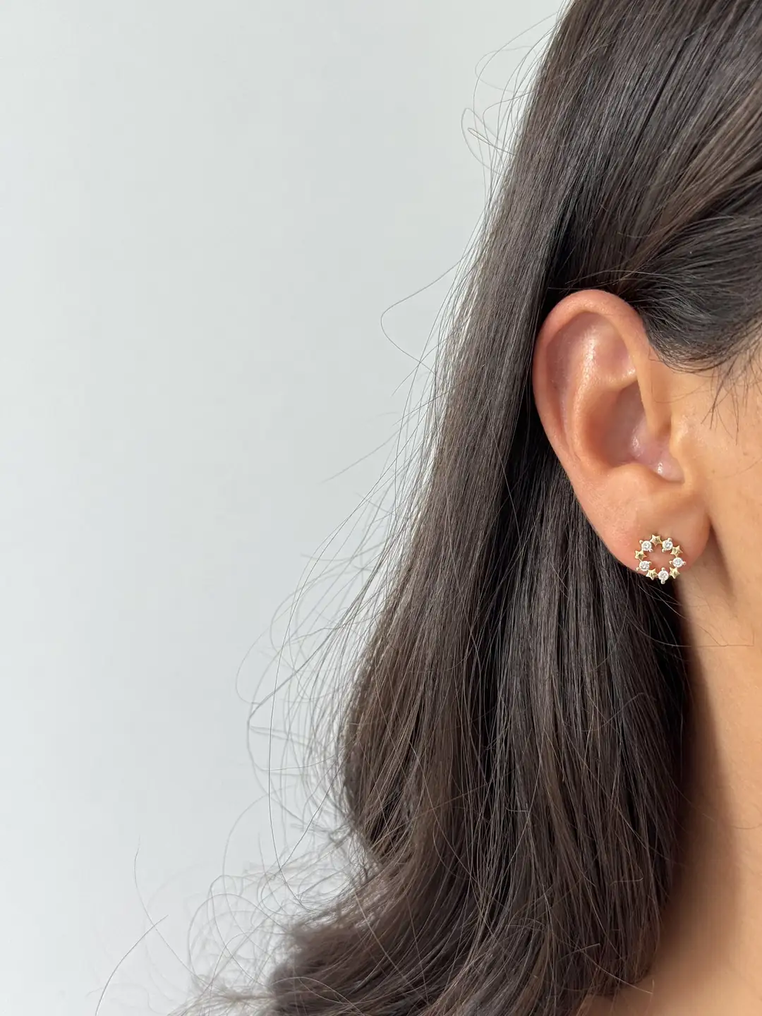 14K Xuping Seri Minimal Küpe