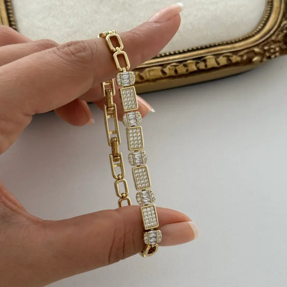 14K Xuping Baget Taş Bileklik