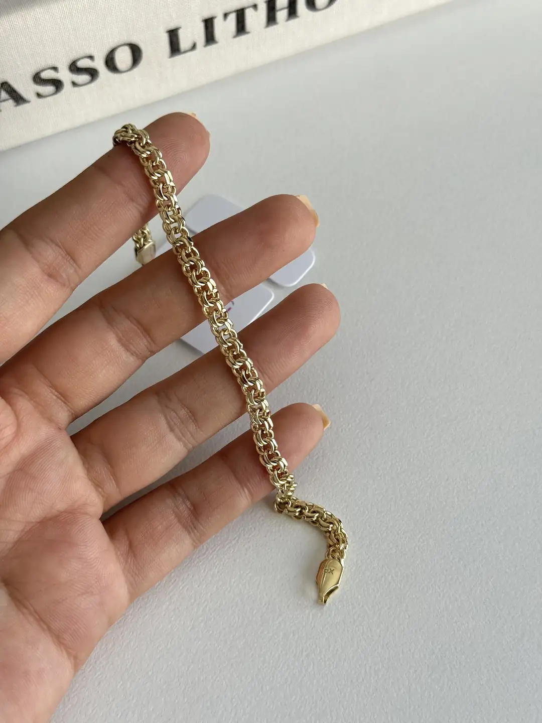 14K Xuping Seri Minimal Çift Zincir Bilekli
