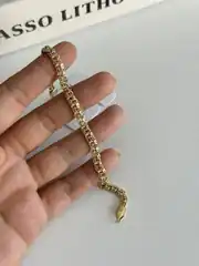14K Xuping Seri Minimal Çift Zincir Bilekli 1