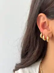 14k xuping seri 3 çift küpe seti  2
