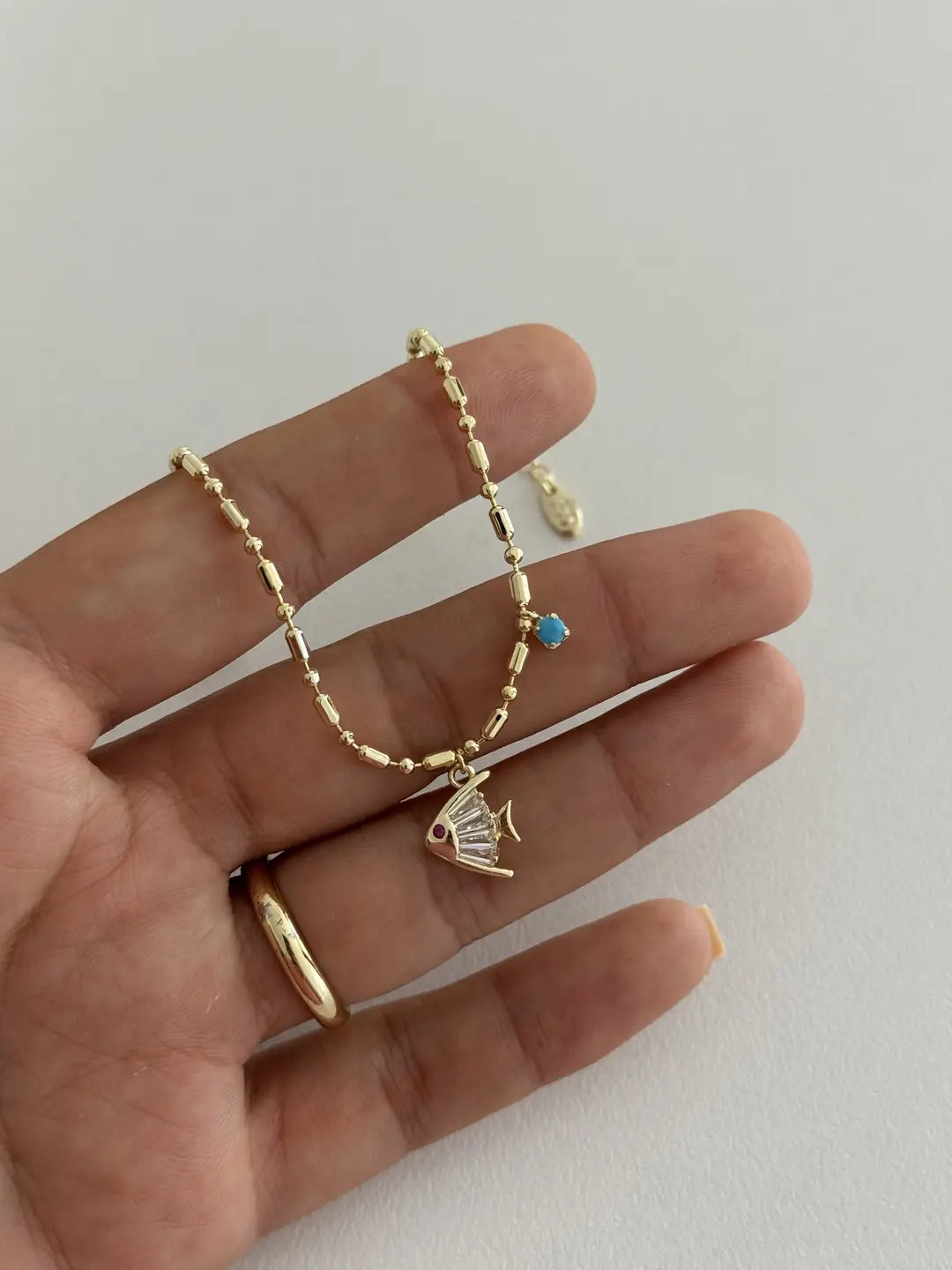 14K Altın Kaplama Halhal