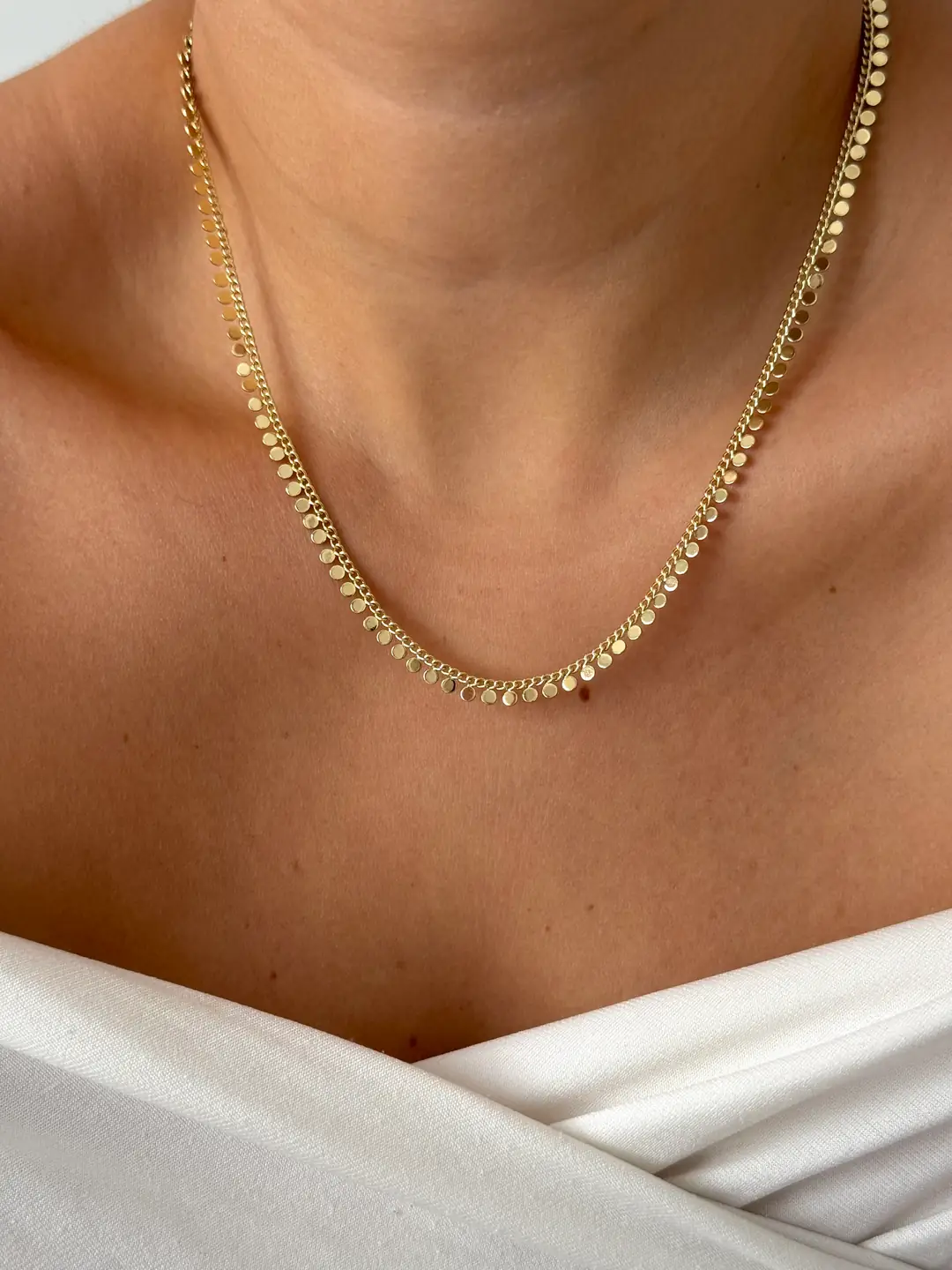 14k Xuping  Seri Pul  Kolye 