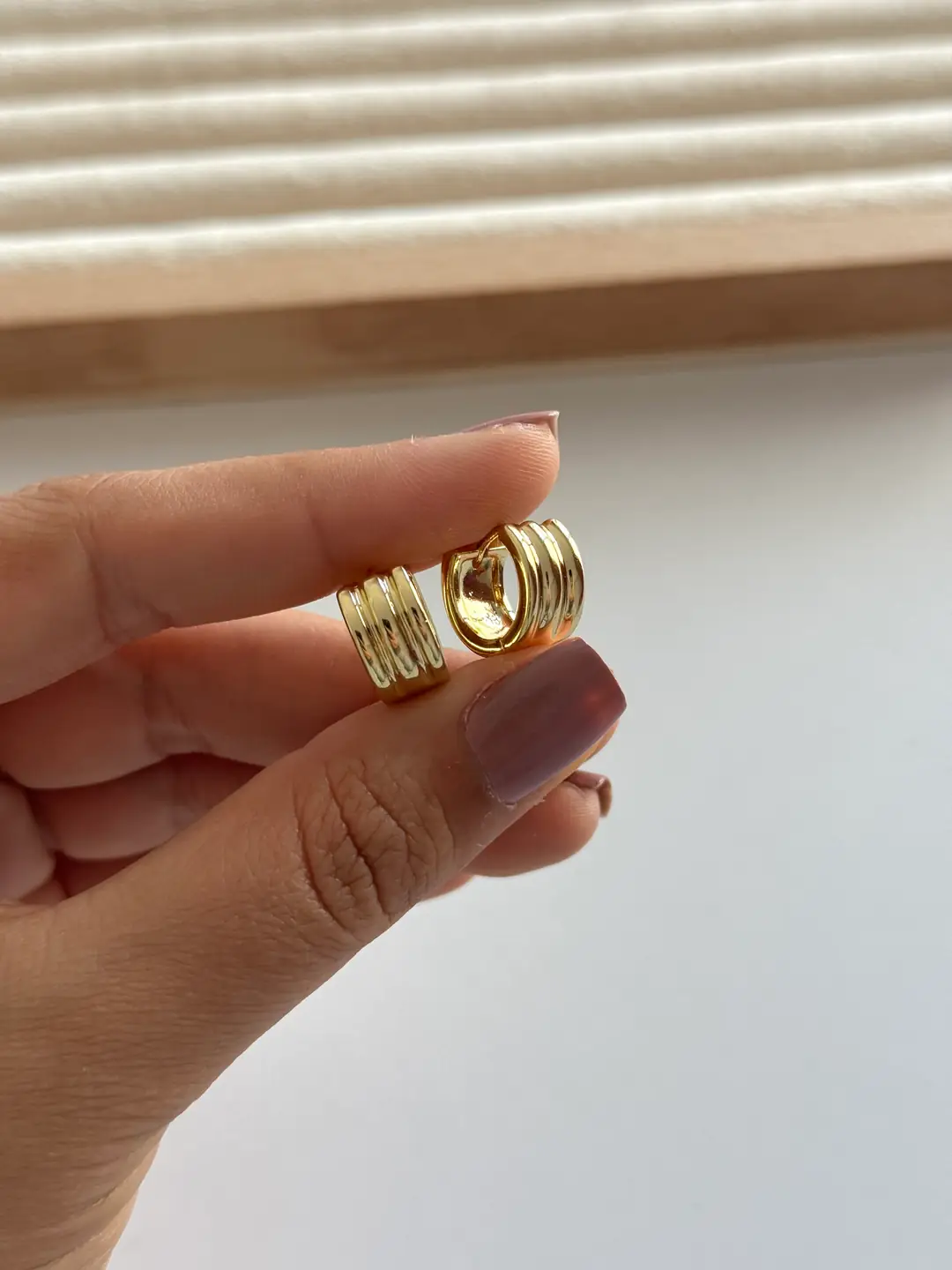 14k Xuping Seri Çoklu Görünümlü Halka Küpe 