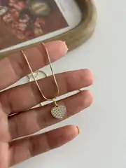 14K Xuping Seri Kalp Kolye 45 Cm 2