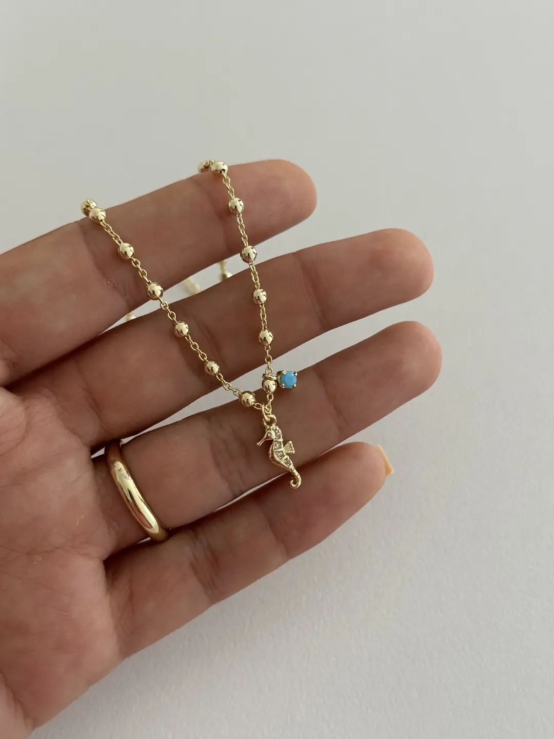 14K Altın Kaplama Halhal