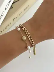 14K Xuping Seri İncili Bileklik 2