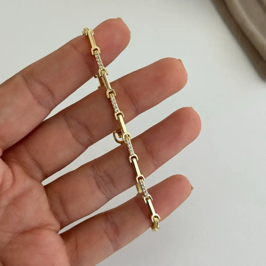 14K Altın Kaplama Bileklik