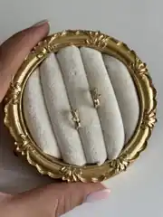 14K Xuping Seri Minimal Gül Küpe 1