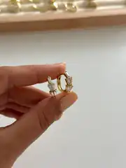 14k xuping seri baget taşlı küpe  1