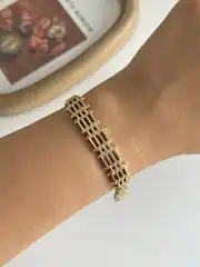 14K Xuping Seri Kaburga Bileklik 2