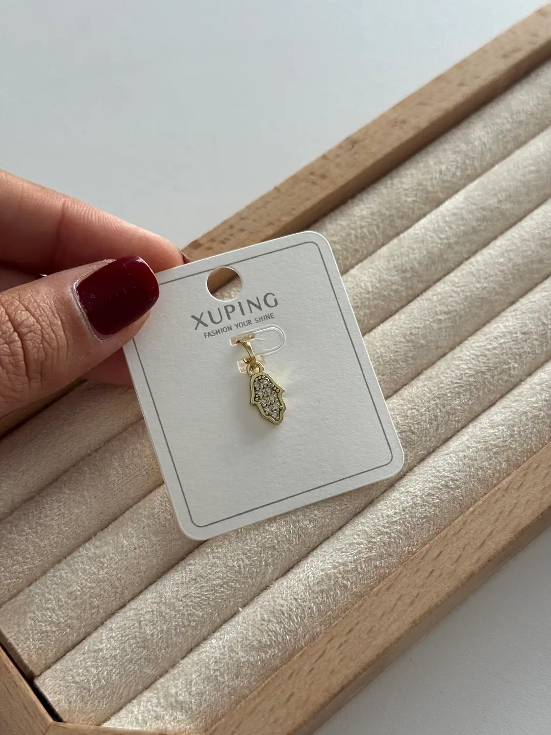 14k xuping seri minimal fatamaana eli kolye ucu