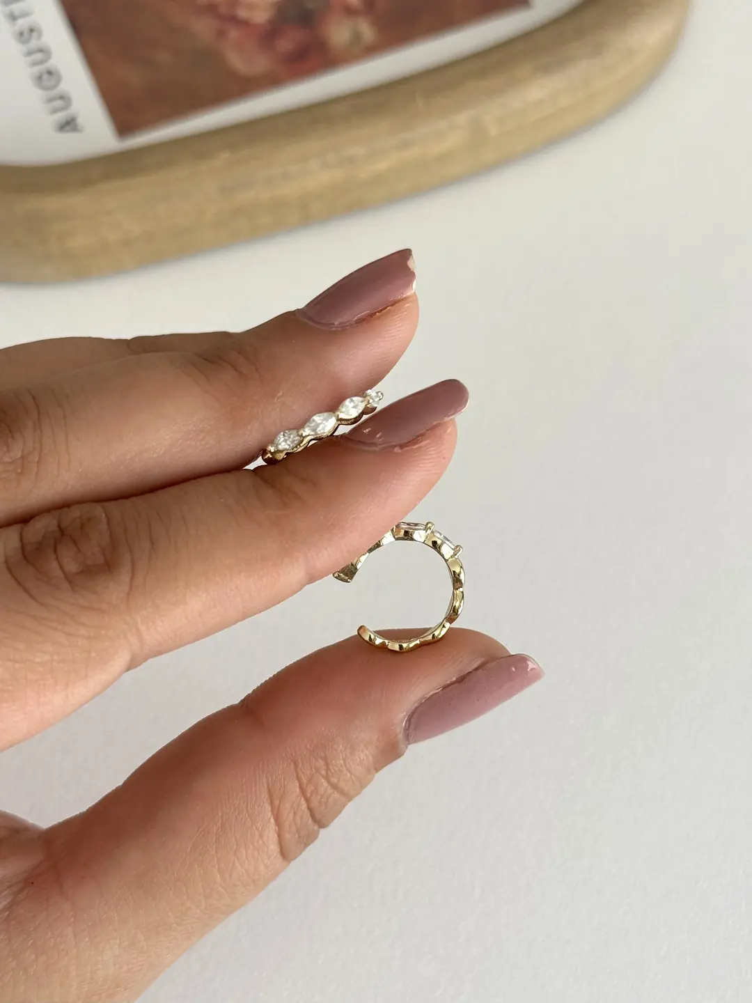 14K Xuping Seri Kıkırdak Küpe