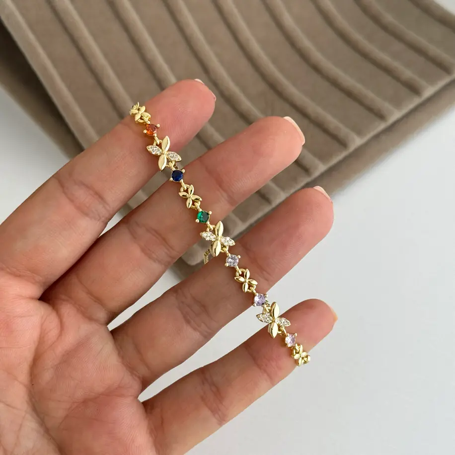 14K Altın Kaplama Asansörlü Bileklik