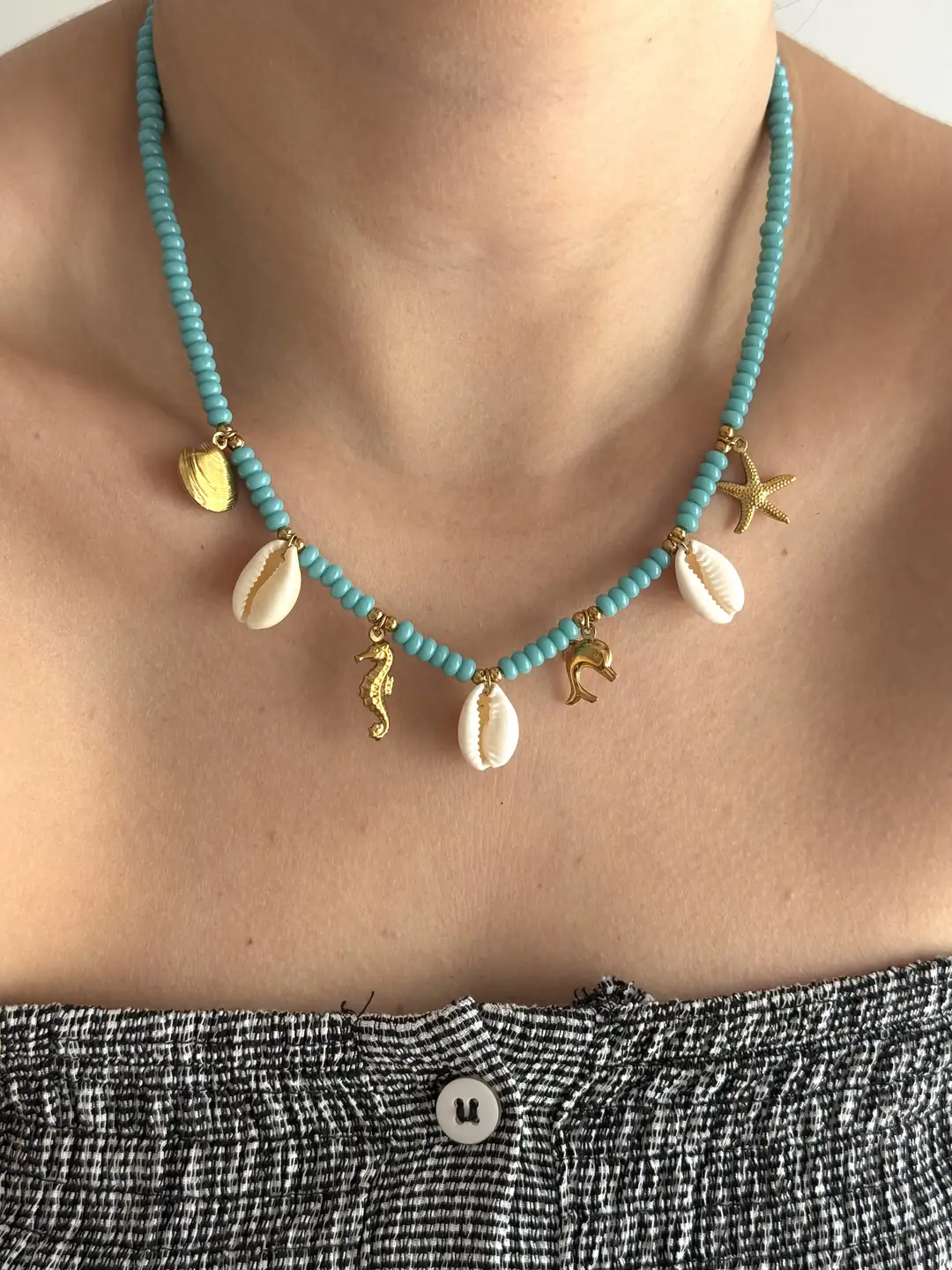 Çelik Charm Kolye