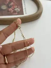 14K Xuping Seri Tek Kilitte Çift Zincir Kol 3