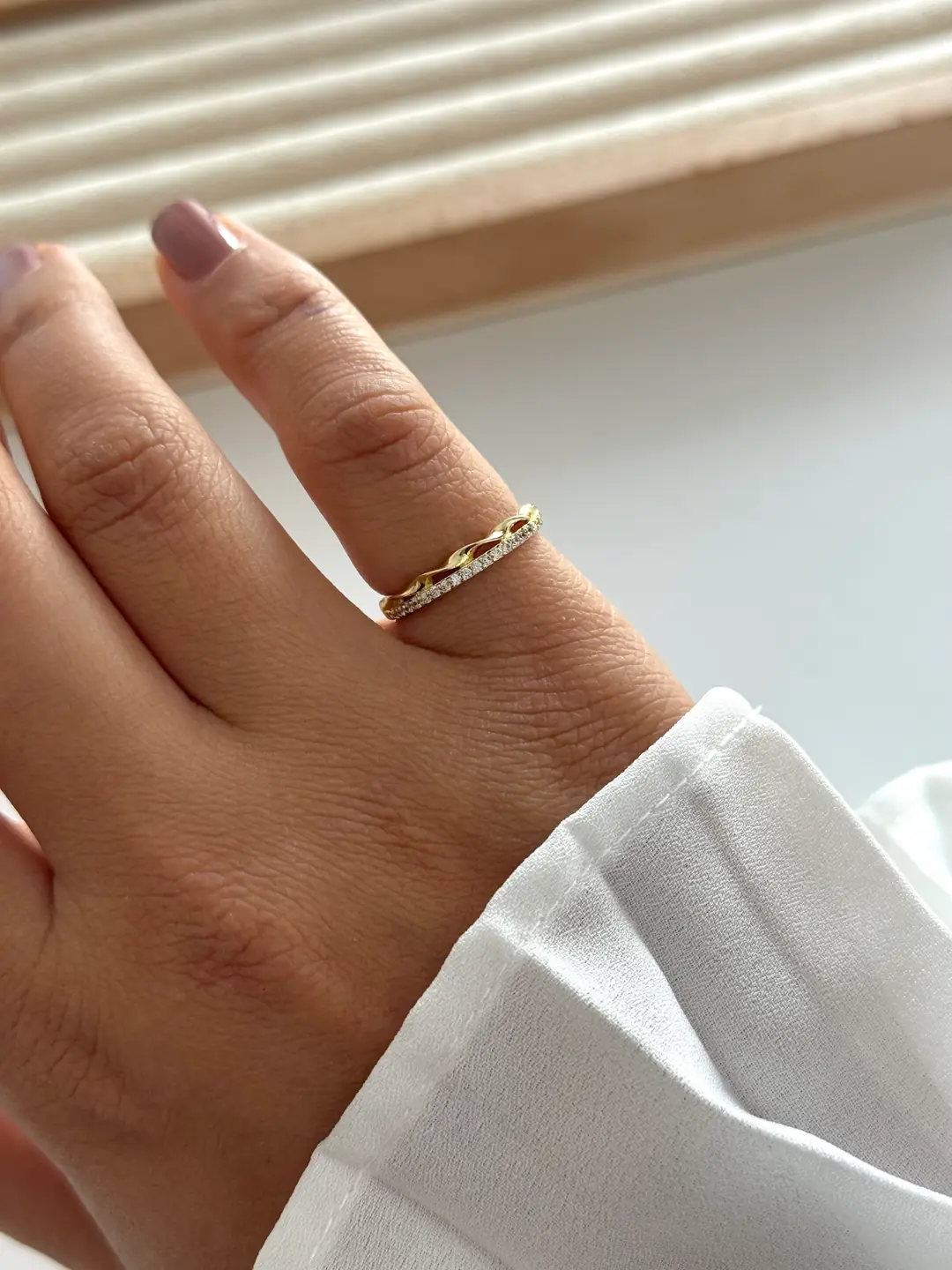 14k Xuping Seri Serçe Parmak Yüzüğü