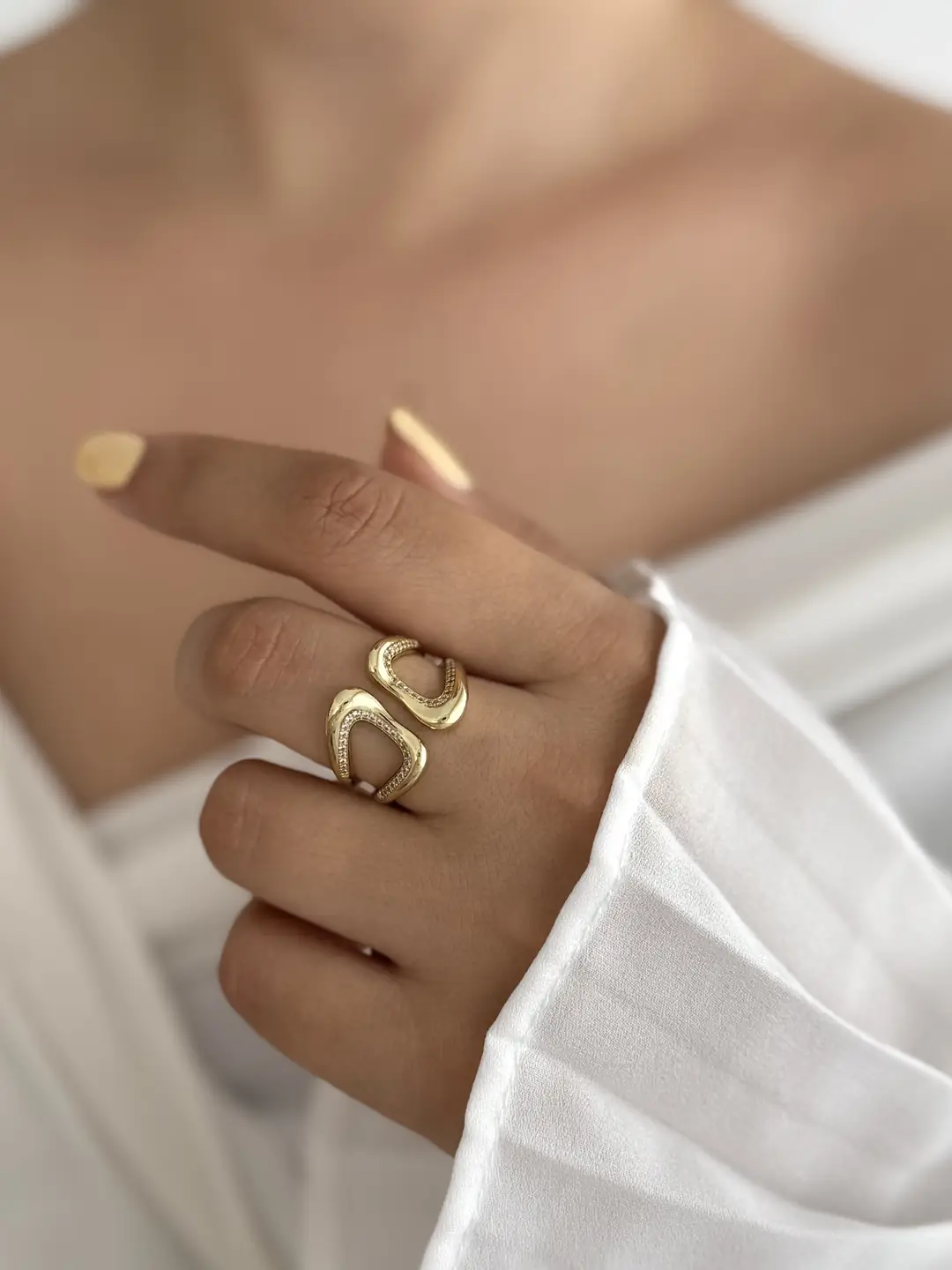 14K Xuping Seri Ayarlanabilir Yüzük