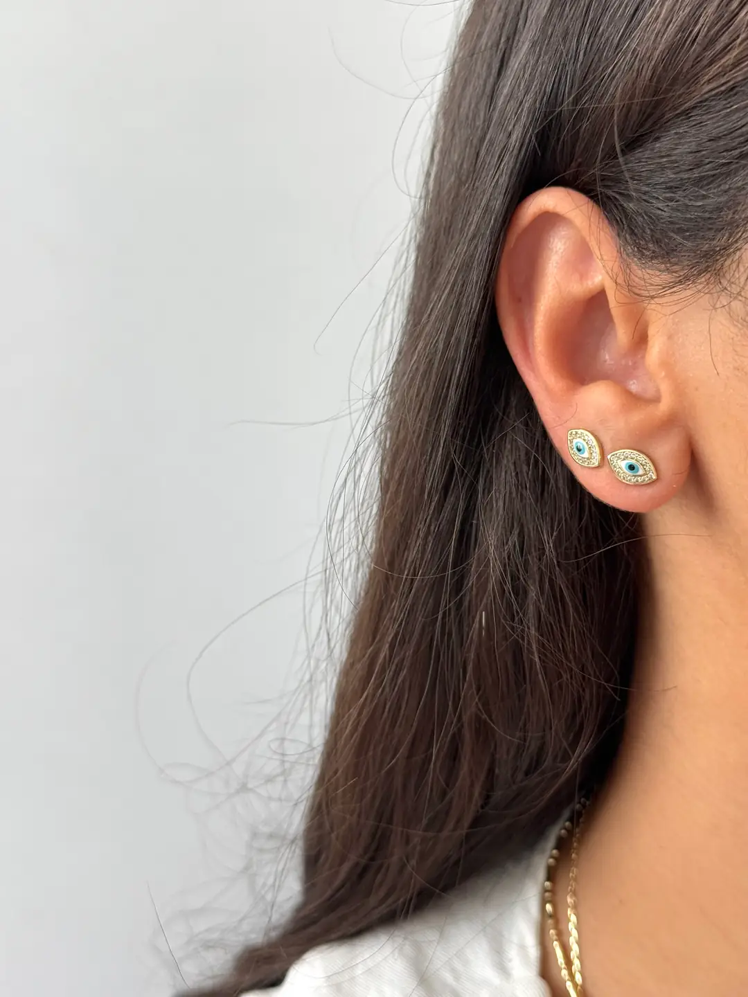 14K Xuping Seri Göz Küpe