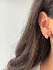 14k Xuping Seri Minimal Çiçek Küpe 2